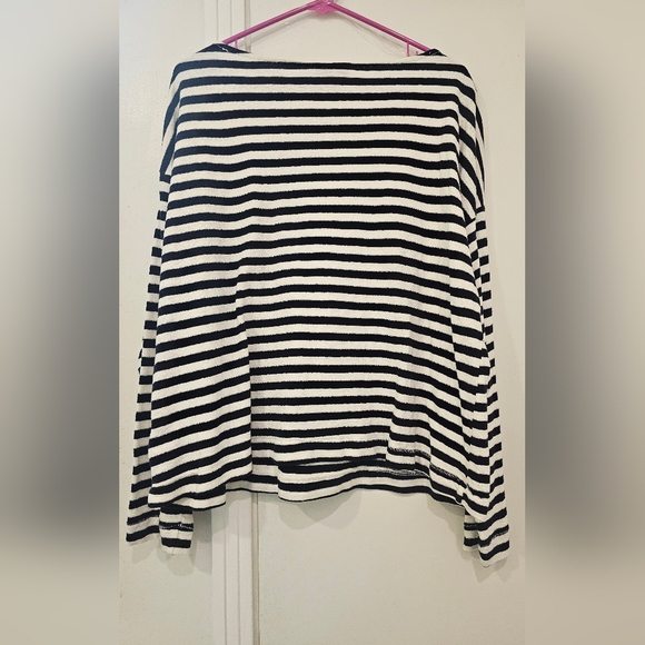 Universal Thread Black and White Striped Sweater - Picture 2 of 2